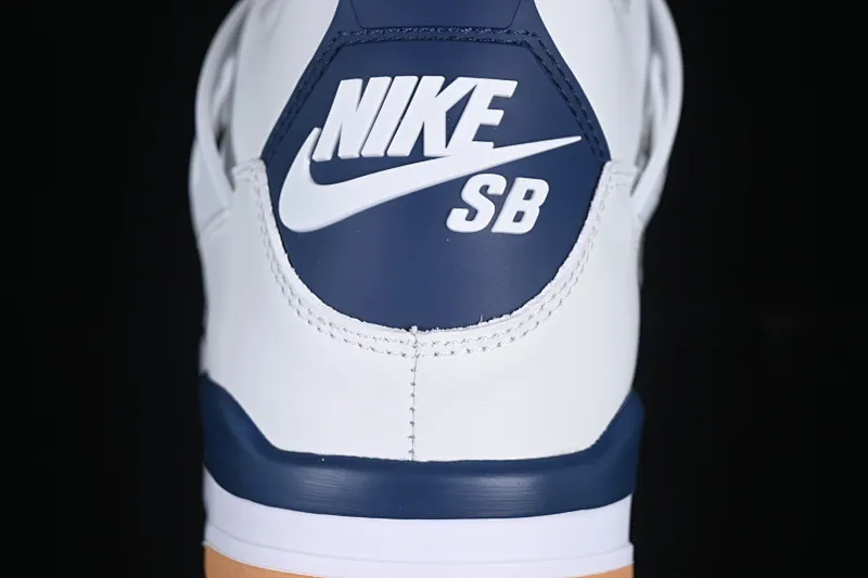 All categories Air Jordan Jordan series basketball shoes Air Jordan 4 Nk SB x Air Jordan 4 "Navy" AJ4 Joe 4 joint white and blue DR5415-100